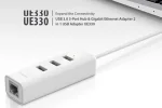 هاب USB 3.0 سه پورت و کارت شبکه تی پی-لینک مدل UE330 - تصویر 2