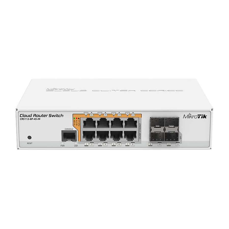 CRS112-8P-4S-IN سوییچ میکروتیک مدل CRS112-8P-4S-IN - Image 1
