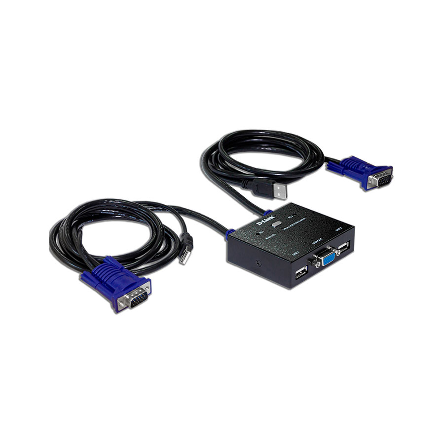 KVM سوییچ 2 پورت دی لینک مدل KVM-222