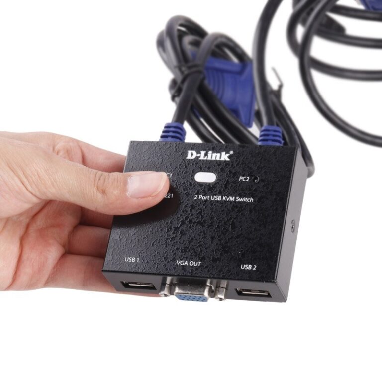 KVM سوییچ دو پورت دی لینک مدل KVM-221